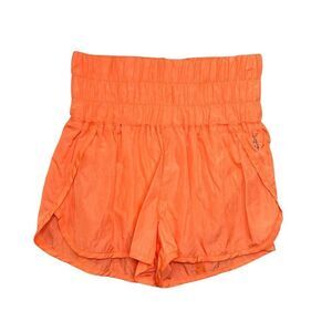 Free People Movement Shorts Women's Size Small Orange The Way Home Running Yoga